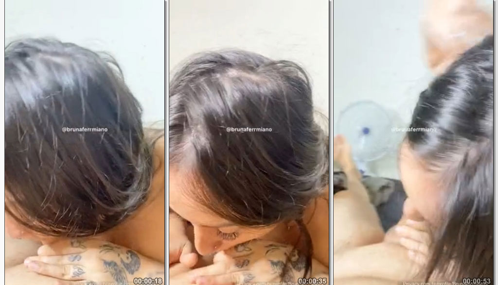 Bruna Fermiano fazendo o melhor oral