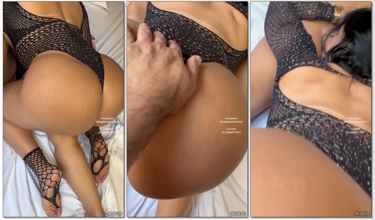 Babi Barelli fazendo um ménage à trois com um casal swinger