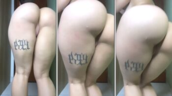 Bia Mantovani, toda sensual, dançando e mostrando sua bunda avantajada e deliciosa