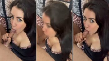 Conhecida no onlyfans, Alexia Loren se diverte com seu parceiro, fazendo um boquete caprichado e recebendo um final feliz