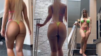 Bruna Iork arrasa com um biquíni destacando sua bela bunda