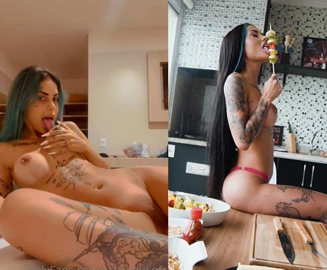 Tati Zaqui mostrando sua deliciosa xoxota.