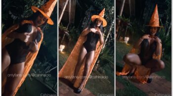 Cah Inácio arrasando na dança de Halloween com uma calcinha bem sexy