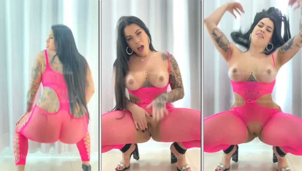 Camila Becker exibindo seu corpo nu dançando sensualmente exibindo toda sua sensualidade