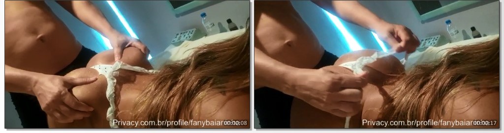 Fany, a famosa baiana do OnlyFans, recebe um carinho especial na sua buceta durante as gravações privadas