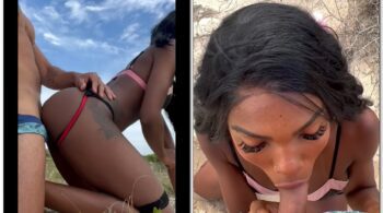 Livia Santana aprecia seu Privacy, e ela prefere passar um tempo na praia deserta