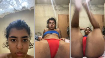 Live de Raiany Keise com a calcinha bem enfiada na sua xoxota suculenta