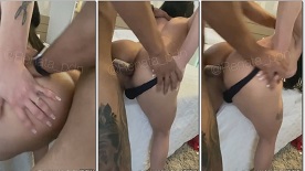 Renata PDN, uma celebridade do OnlyFans, fazendo um vídeo amador no motel, se envolvendo em uma cena de sexo anal prazerosa