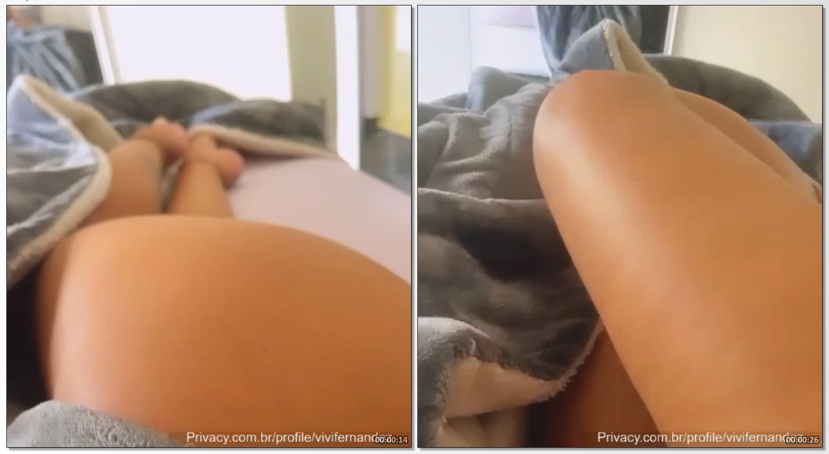 Vivi Fernandes exibindo os pezinhos minúsculos em um vídeo fetichista