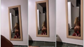 Vivi Fernandes fazendo vídeo caseiro se exibindo de costas com bundão à mostra