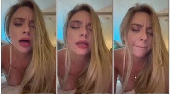 Luana Morais fazendo um vídeo sensual e se divertindo muito