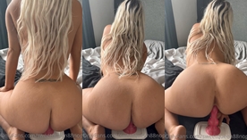 SweetQueen88, uma influenciadora do OnlyFans, fica toda excitada enquanto senta firme em um consolo de borracha