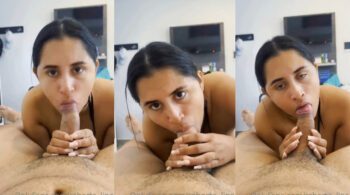 Roberta Lipa faz sexo oral, mamando o pau do parceiro e engolindo todo o esperma