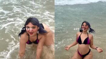 Belinha mostrando toda sua sensualidade em alto mar