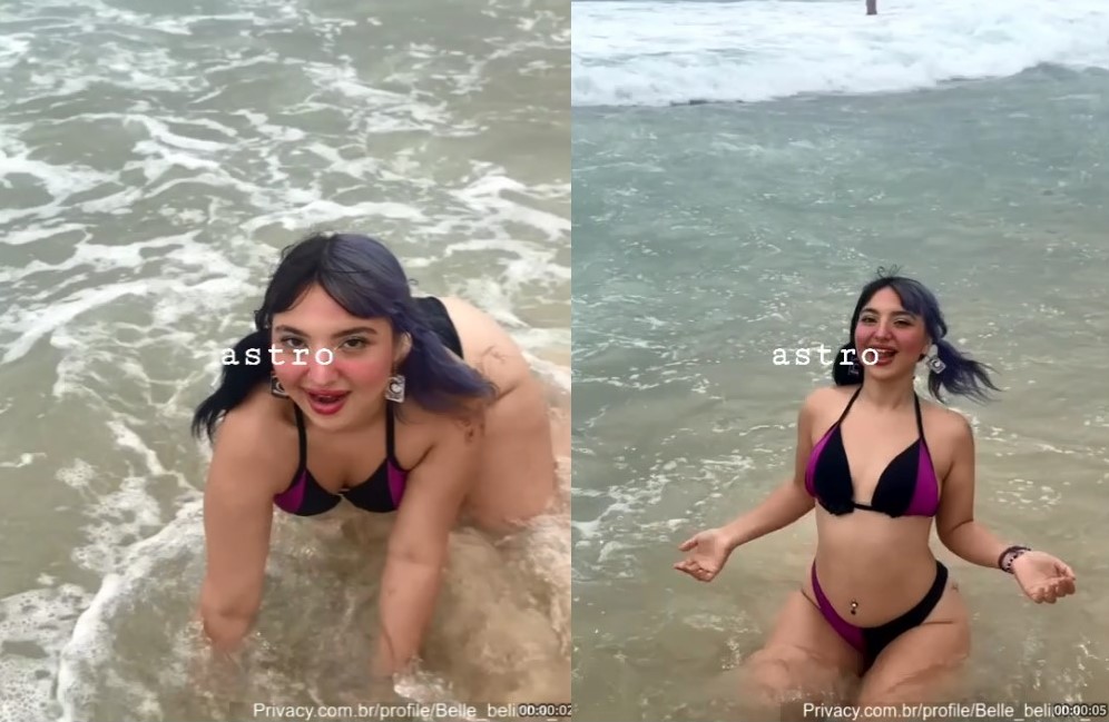 Belinha mostrando toda sua sensualidade em alto mar