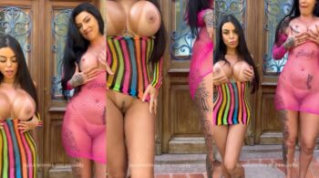 Jaiane Limma e Polly exibindo seus peitão volumosos de silicone sem roupa