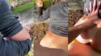 Juliana Oliveira é flagrada fudendo gostoso ao ar livre com o namorado no parque