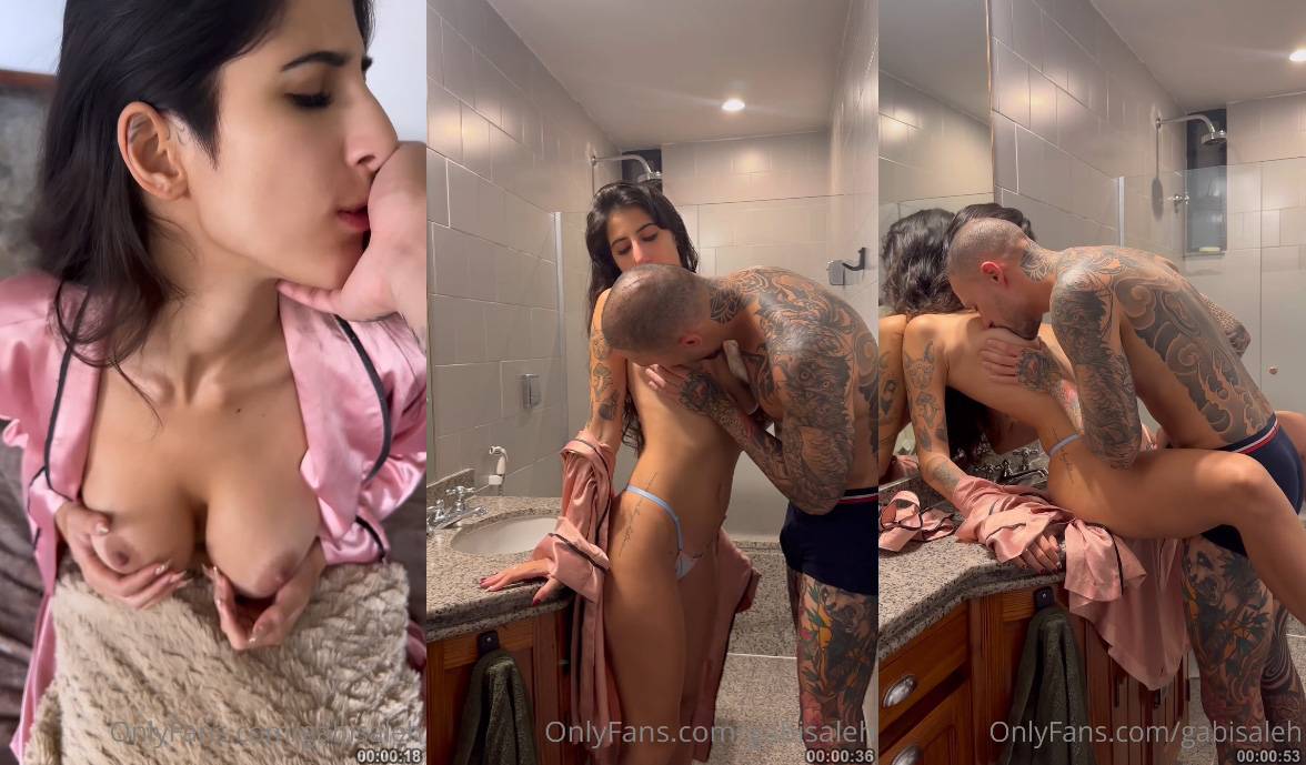 Gabi Saleh, corajosa e provocante, deixa os caras de queixo caído no onlyfans com suas performances ousadas