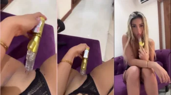 Karlyane Menezes detonando com um vibrador giratório