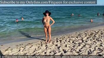 Teen amateur beach