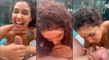 Lana Borges fudendo gostoso oral e levando ejaculação na boca